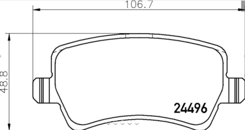 Product of Hella 355025401 Brake Pad - 