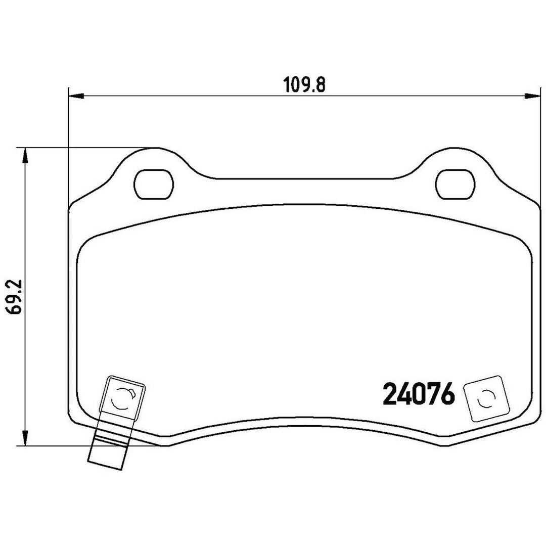 Product of Brembo P11024 Brake Pad - Set Of 4 