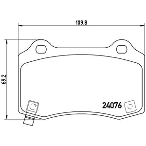 Product of Brembo P11024 Brake Pad - Set Of 4 