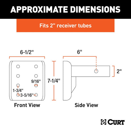 Product of Curt 48343 Pintle Hook Mounting Plate