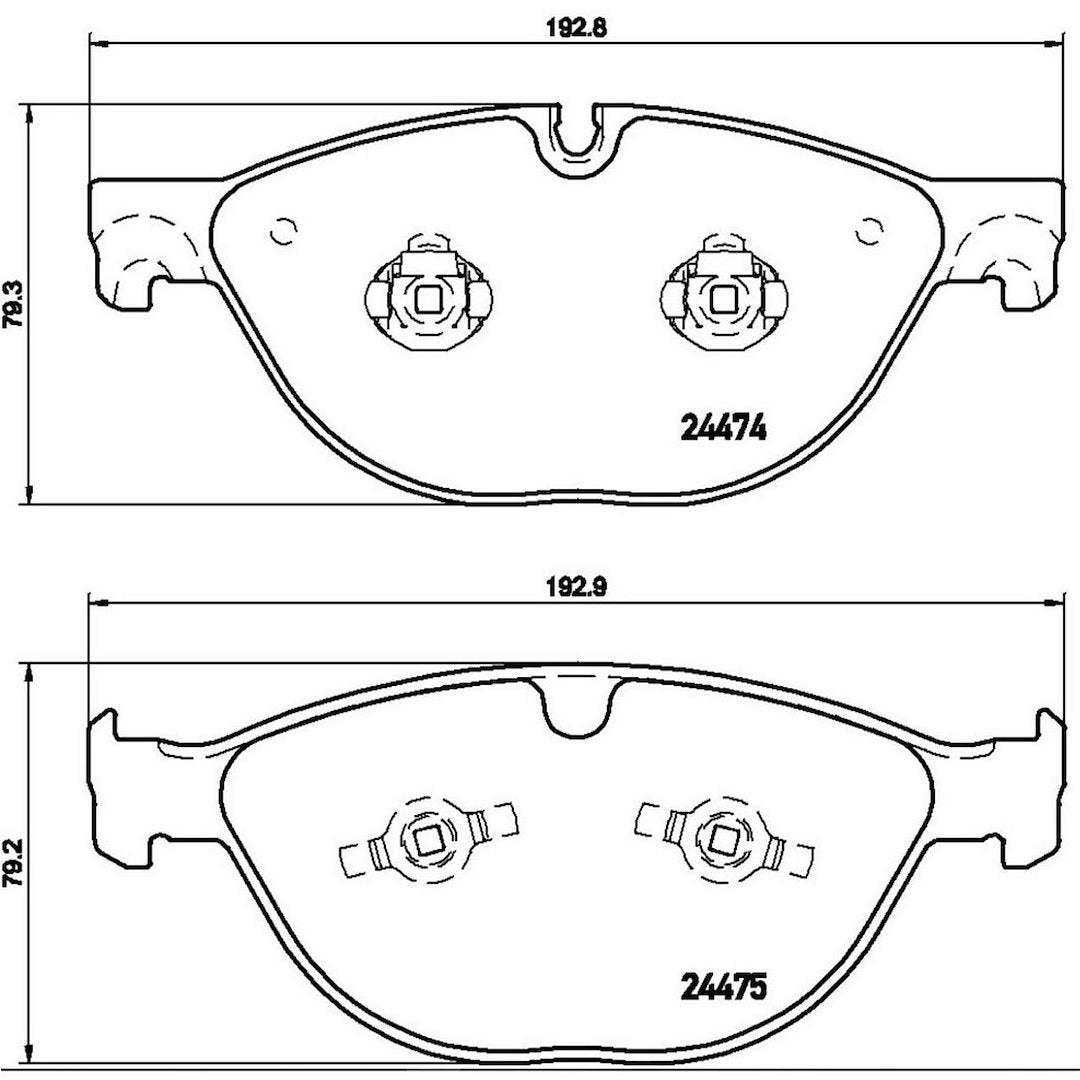 Product of Brembo P36025 Brake Pad - Set Of 4 