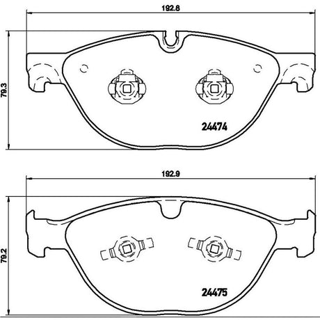 Product of Brembo P36025 Brake Pad - Set Of 4 