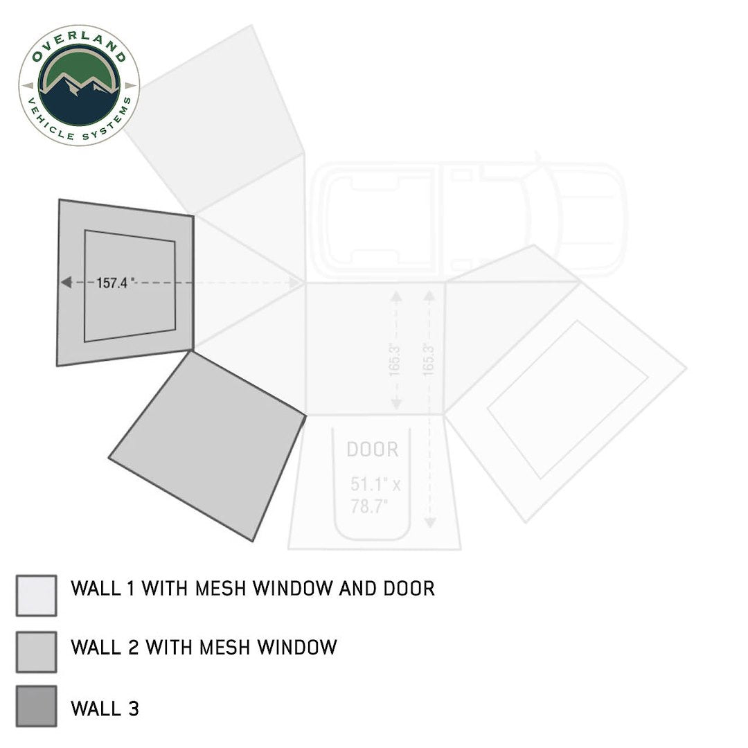 Product of Overland Vehicle Systems 18139910 Awning Extension Panel