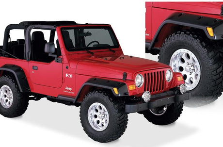 Product of Bushwacker 10908-07 Pocket Style/ Exposed Fasteners Black Fender Flare - Set Of 4 