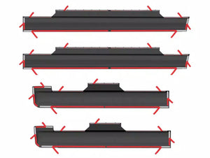 Product of Bushwacker 14102 Black Thermoplastic Olefin Flat Rocker Panel Guard 