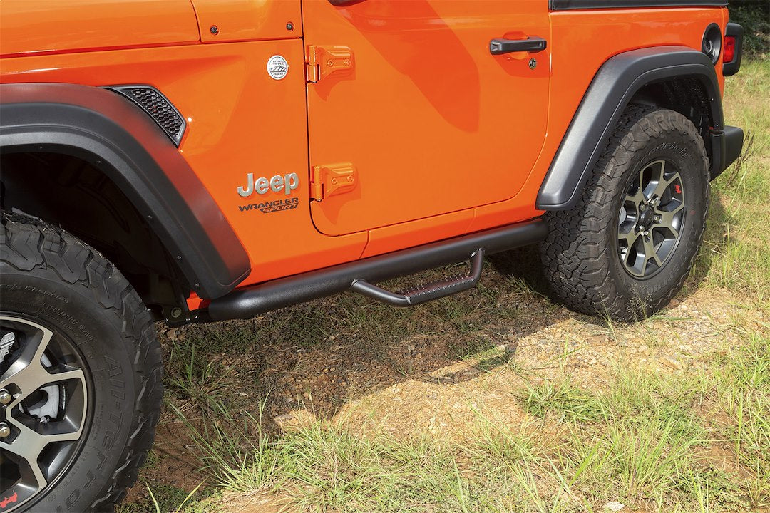 Product of Rugged Ridge 11596.03 SPARTAN™ Nerf Bar With Drop Down Steps 