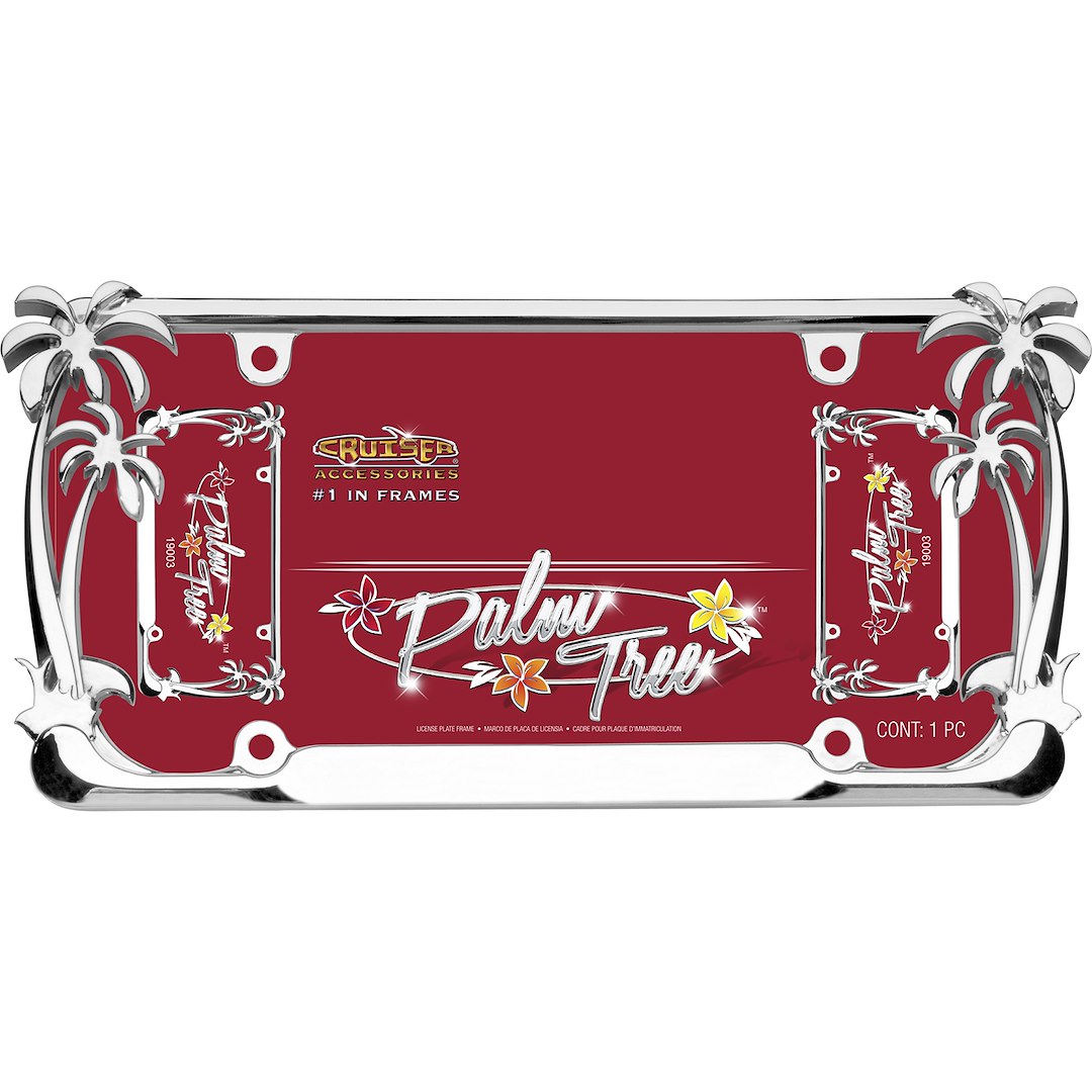 Cruiser 19003 License Plate Frame||19003_P01-Palm-Tree_Chrome-Inpack.Jpg||86||c3419003||960326