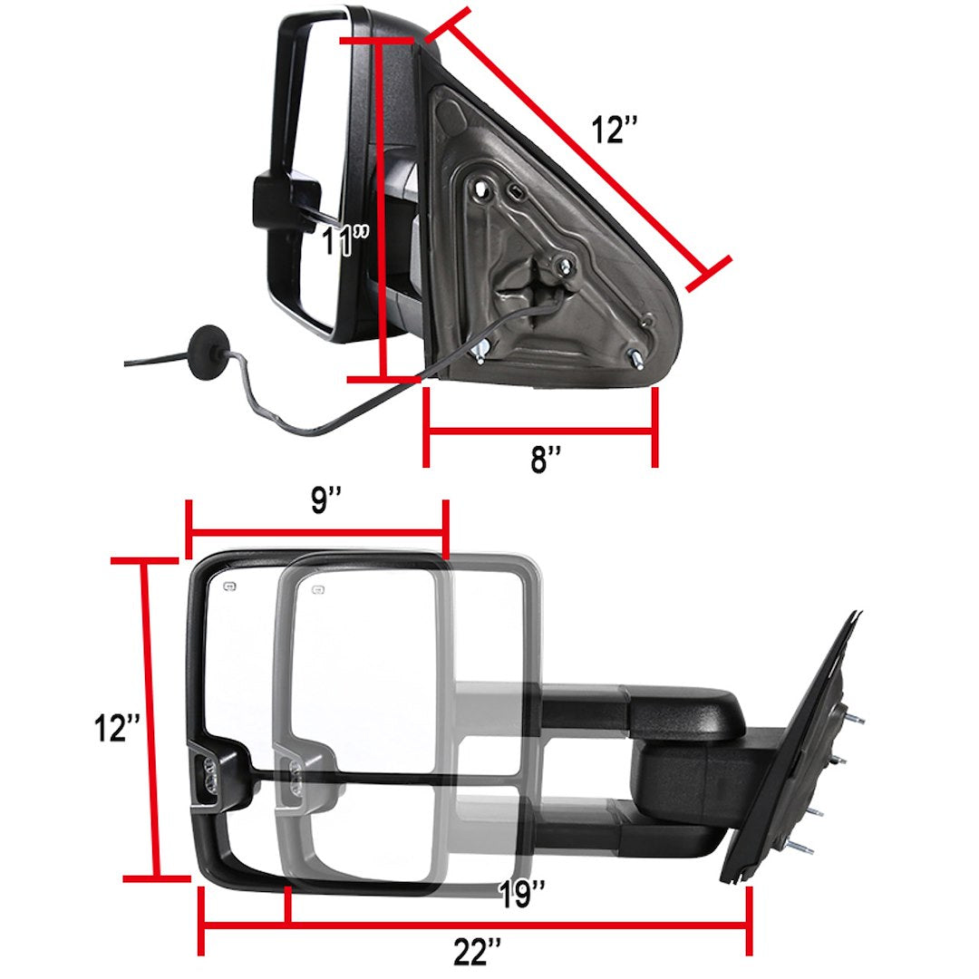 Spec-D Tuning Rmx-Siv14g3gledhp-Fs Exterior Towing Mirror||rmx-Siv14g3gledhp-Fs_5.Jpg||90||sdtxsiv14g3fs||1222430