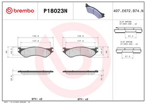 Brembo P18023n Brake Pad||p18023n_2.Png||87||brmp18023n||2104511