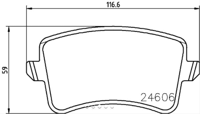 Product of Hella 355025391 Brake Pad - 