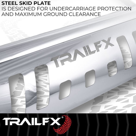 Product of TrailFX B0040S Bull Bar Polished 3 Inch Yes with skid plate 