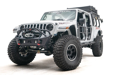 Product of Fab Fours JL18-B4752-1 Stubby Series Steel Powder Coated Bumper 