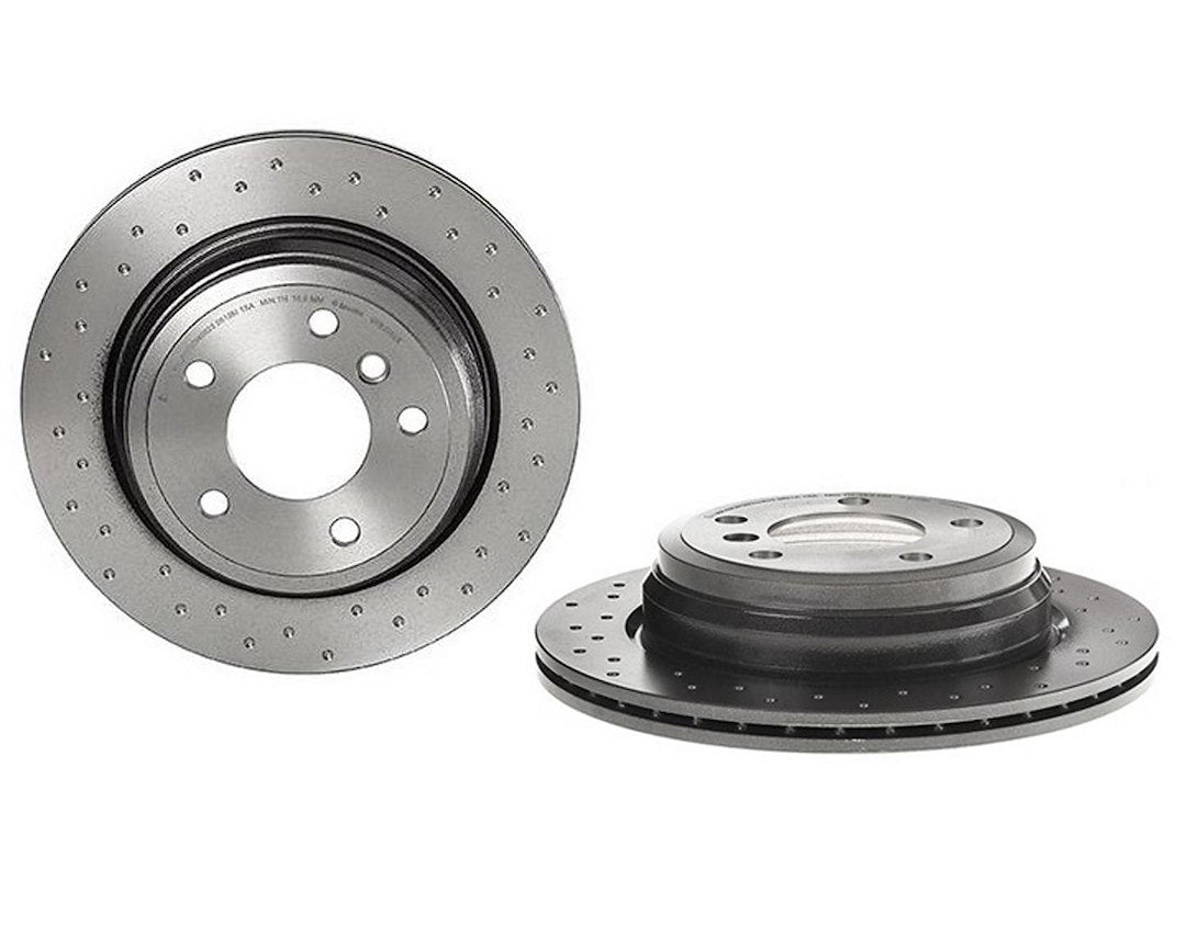 Product of Brembo 09B3382XC02 Xtra Vented Cross Drilled 1 Piece Brake Rotor 