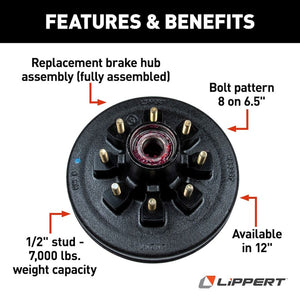 Lippert Components 814203 Trailer Brake Hub Assembly||814203_2.Jpg||87||m6v814203||1270337