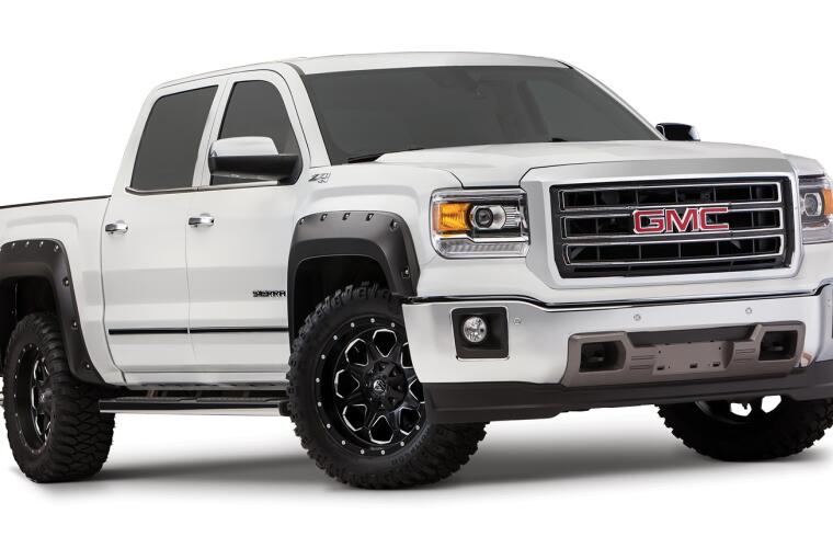 Product of Bushwacker 40960-02 Pocket Style/ Exposed Fasteners Black Fender Flare - Set Of 4 