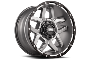 Product of Grid Wheels 18x9 Anthracite Gray With Black Lip Wheel - Not Applicable Bolt Pattern 