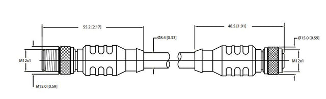 Product of Maretron Dm-Db1-Df-01.0 Double Ended Cord Set