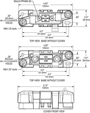 Blue Sea 7721-Bss Fuse Block||7720_7721.Jpg||86||b6z7721bss||1639539