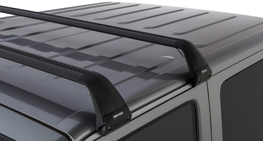 Product of Rhino-Rack USA SG60 49.4 Inch Front Bar/ 50-1/2 Inch Rear Bar Black Roof Rack Cross Bar - Set Of 2 