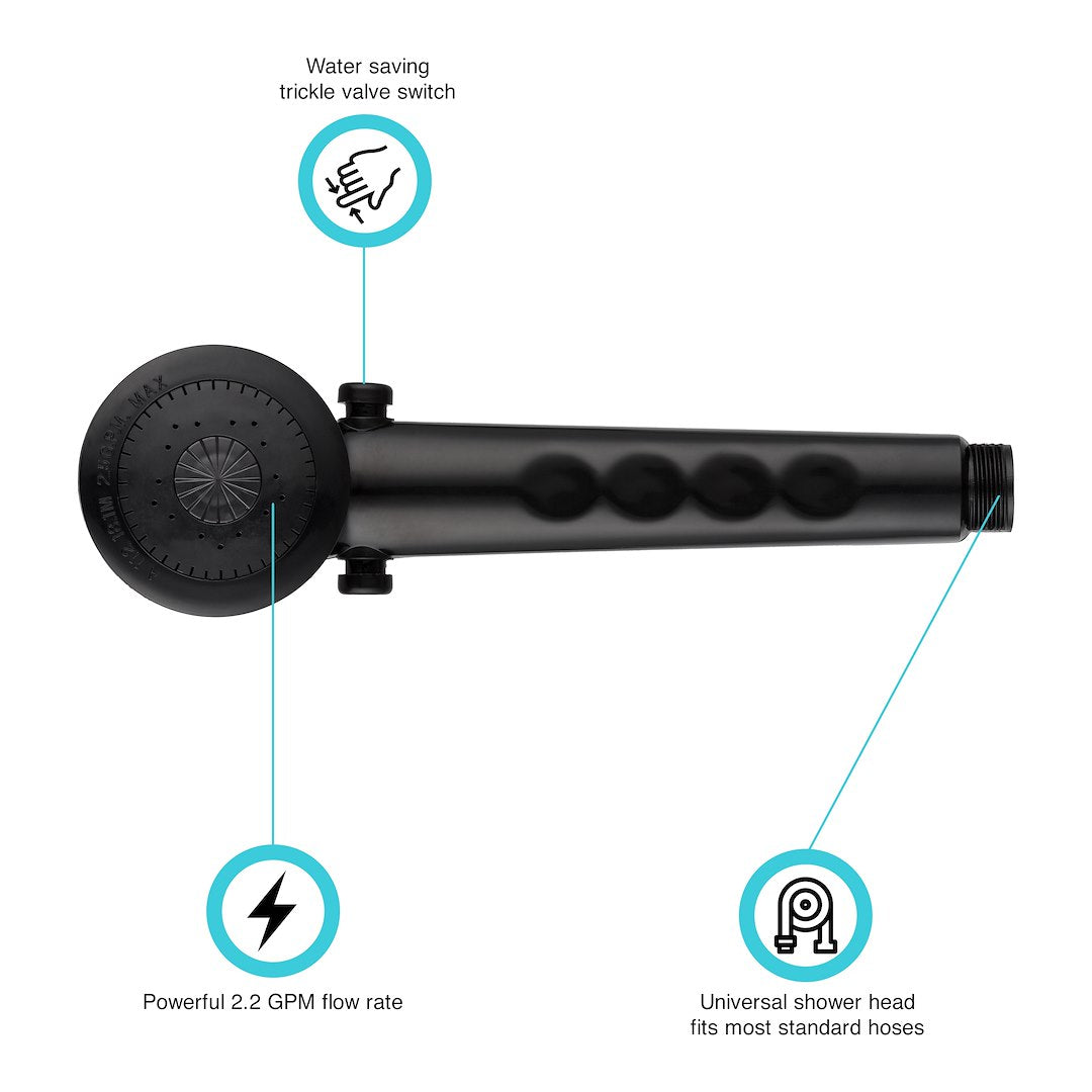 Dura Faucet Df-Sa135-Bk Shower Head||df-Sa135-Bk.Jpg||86||d6udfsa135bk||846095