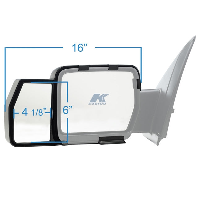 K-Source 81810 Exterior Towing Mirror||81810_3.Jpg||88||k8181810||1070605
