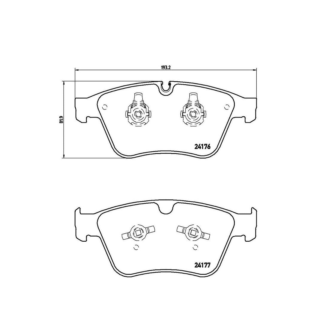 Product of Brembo P50105 Brake Pad - Set Of 4 