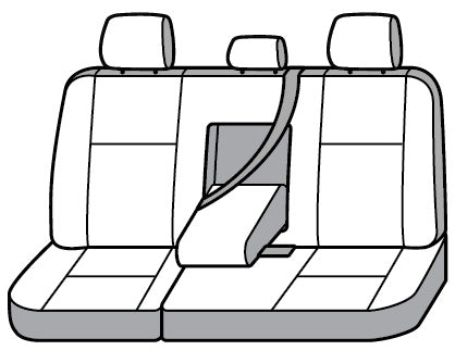 Product of Covercraft SS8466PCCH SeatSaver® Charcoal Black Polycotton Seat Cover 