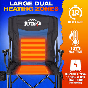 Airbedz By Pittman Outdoors Ppi-Heat_Chr Camping Chair||ppi-Heat_Chr-Infographics_Dual Heating Zones.Jpg||93||abzppiheatchr||1527439