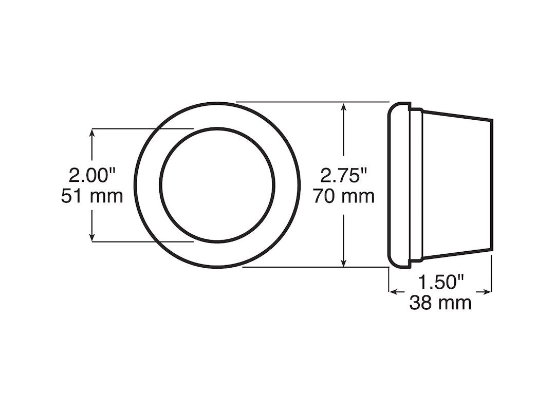 Peterson Mfg. B146-182 Side Marker Light Grommet||prnb146-182_1.Jpg||86||p6jb146182||1727264