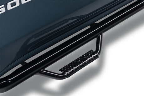 Product of N-Fab C99100QC-6 Black Gloss Powder Coated Round Nerf Bar - Truck Wheel To Wheel 