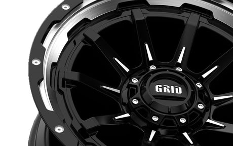 Product of Grid Wheels 20x9 Black With Natural Accents Wheel - Not Applicable Bolt Pattern 