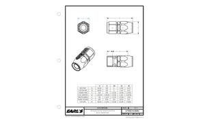Earl's Plumbing At800106erl Hose End Fitting||at8001xxerl1810.Jpg||87||e14at800106||1790871