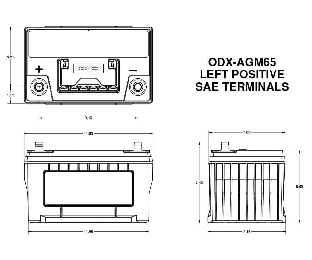Odyssey Battery Odx-Agm65 Battery||odx-Agm65_3.Jpg||88||o22odxagm65||1185179