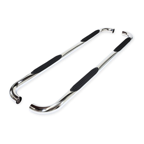 Product of TrailFX A0068S TFX Round Tube Side Steps Nerf Bar With Surface Steps 