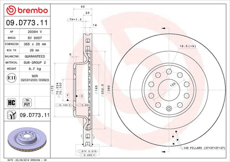 Brembo 09d77311c02 Brake Rotor||09d77311c02.Jpg||85||brm09d77311||1684378