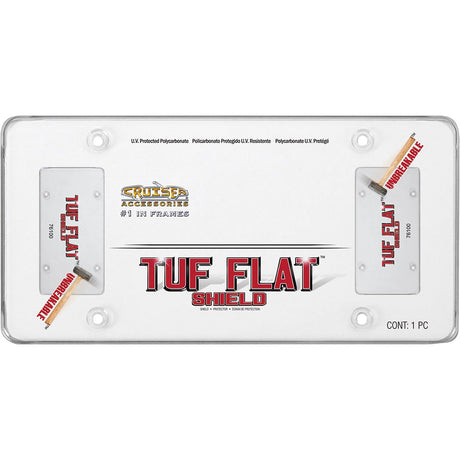 Cruiser 76100 License Plate Cover||76100_P01-Tuf-Flat-Shield_Clear-Inpack.Jpg||86||c3476100||990897