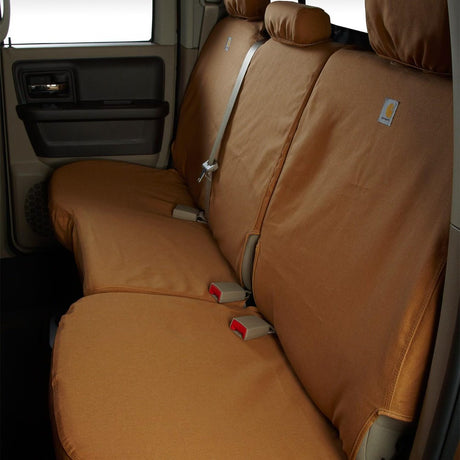 Product of Covercraft SSC8536CABN Carhartt® SeatSaver® Carhartt Brown Duck Weave Fabric Seat Cover 