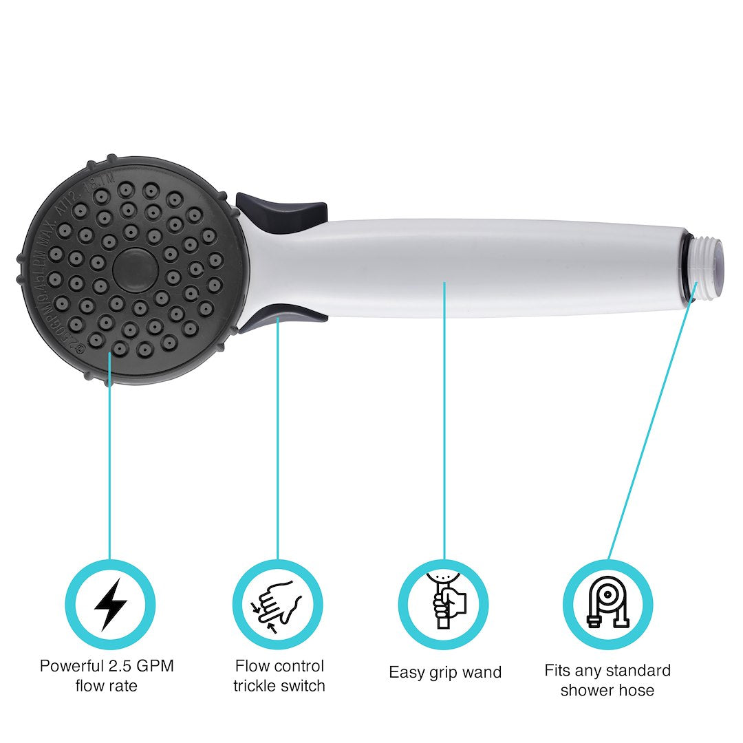 Dura Faucet Df-Sa400k-Wt Shower Head||df-Sa400-Wt_Pic_Features.Jpg||91||d6udfsa400kwt||1481824