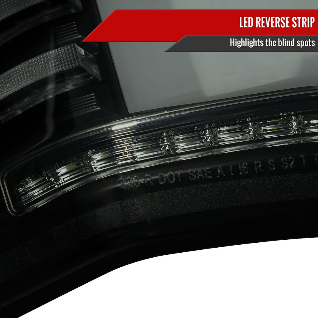 Product of Spec-D Tuning LT-F15015BBLED-SQ-RS Tail Light Assembly 
