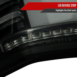 Product of Spec-D Tuning LT-F15015BBLED-SQ-RS Tail Light Assembly 