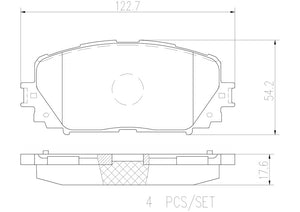 Product of Brembo P83101N Brake Pad - Set Of 4 