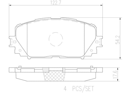 Product of Brembo P83101N Brake Pad - Set Of 4 