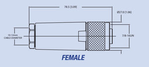 Product of Maretron Fa-Nf-St Mini Field Attachable Connector