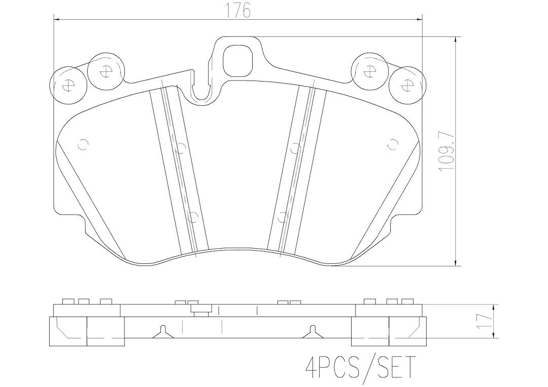 Product of Brembo P65016N Brake Pad - Set Of 4 