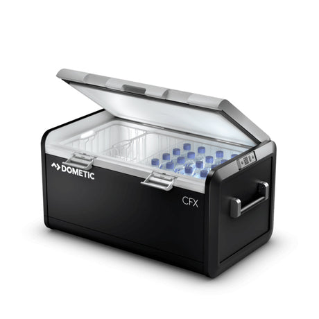 Product of Dometic Outdoor Division 99 Liter/ 153 Can Storage Volume Single Compartment Adjustable For Refrigerator Or Freezer Function , Smokey Gray 