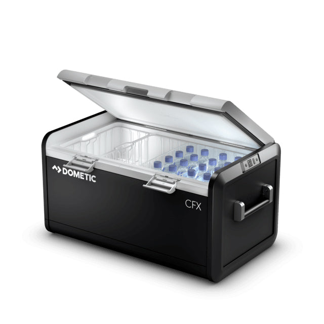 Product of Dometic Outdoor Division 99 Liter/ 153 Can Storage Volume Single Compartment Adjustable For Refrigerator Or Freezer Function , Smokey Gray 