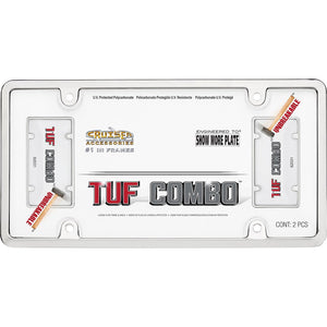 Cruiser 62031 License Plate Frame||62031_P01-Tuf-Combo_Chrome_Clear-Inpack.Jpg||86||c3462031||1040819