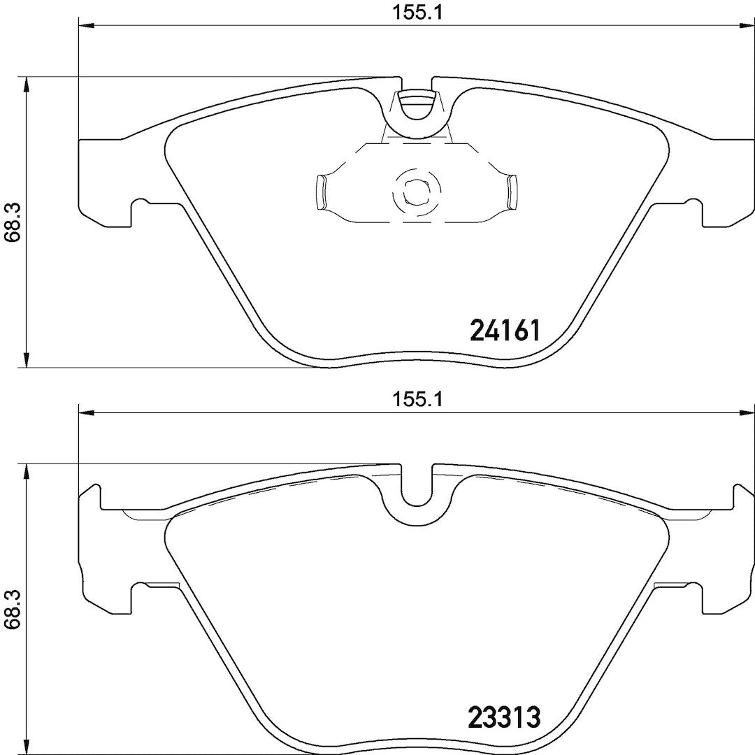 Brembo P06081 Brake Pad||p06081_Drw.Jpg||88||brmp06081||1752480