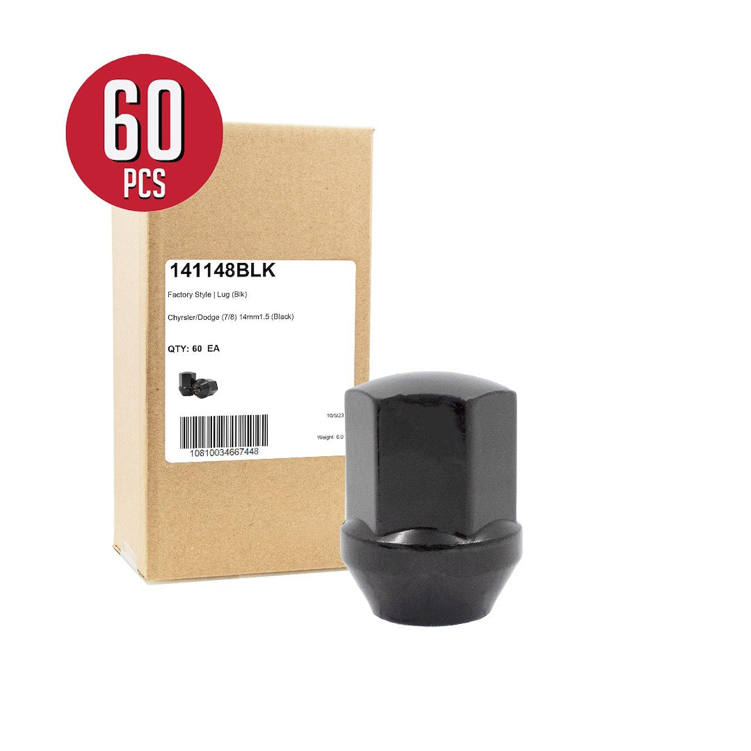 Product of Coyote Wheel Accessories 141148BLK 60 Degree Conical 14x1.5 Lug Nut 