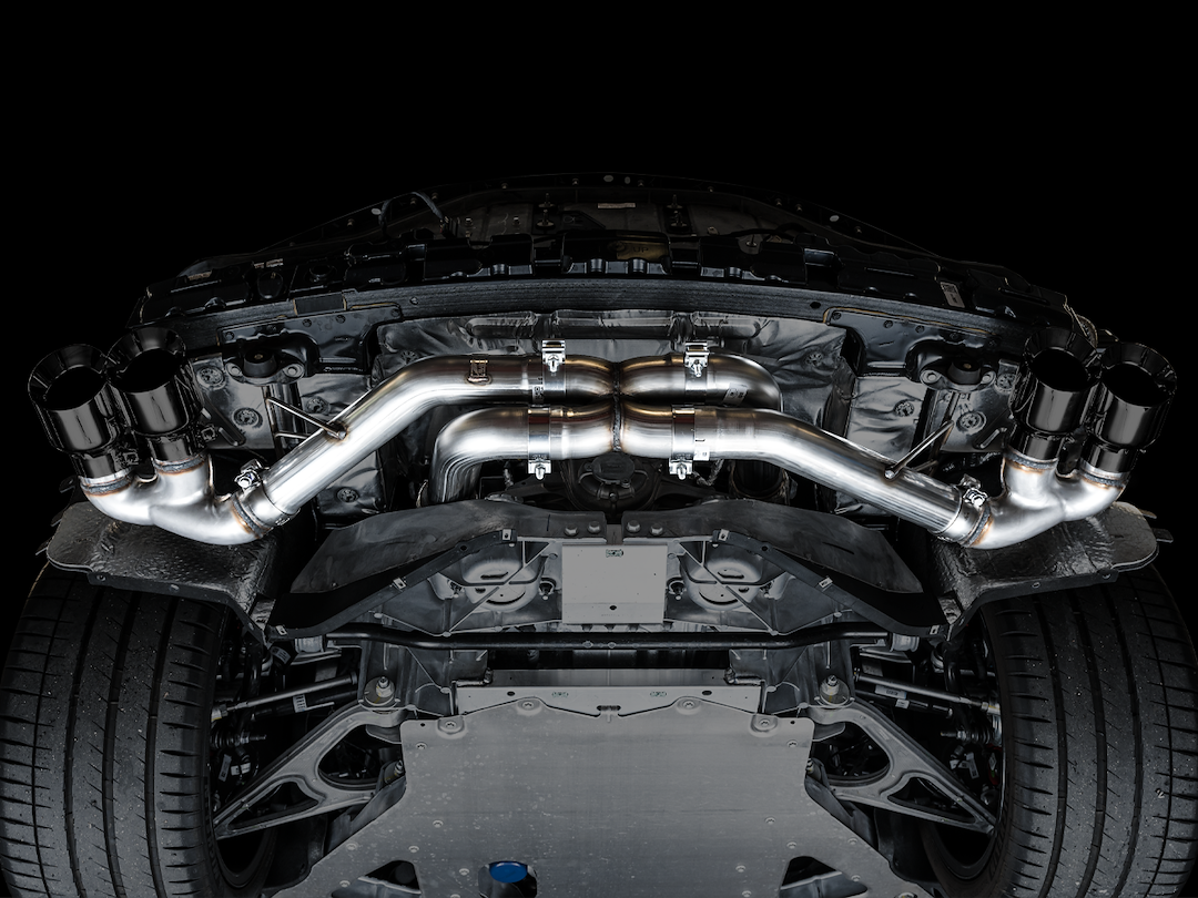 Product of AWE Tuning 3020-43086 Track Edition Cat-Back System Dual Exhaust System Kit 